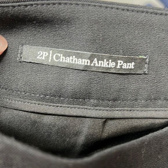 Talbots Chatham Ankle Fit higher waisted w side zip black pants - Picture 4 of 13